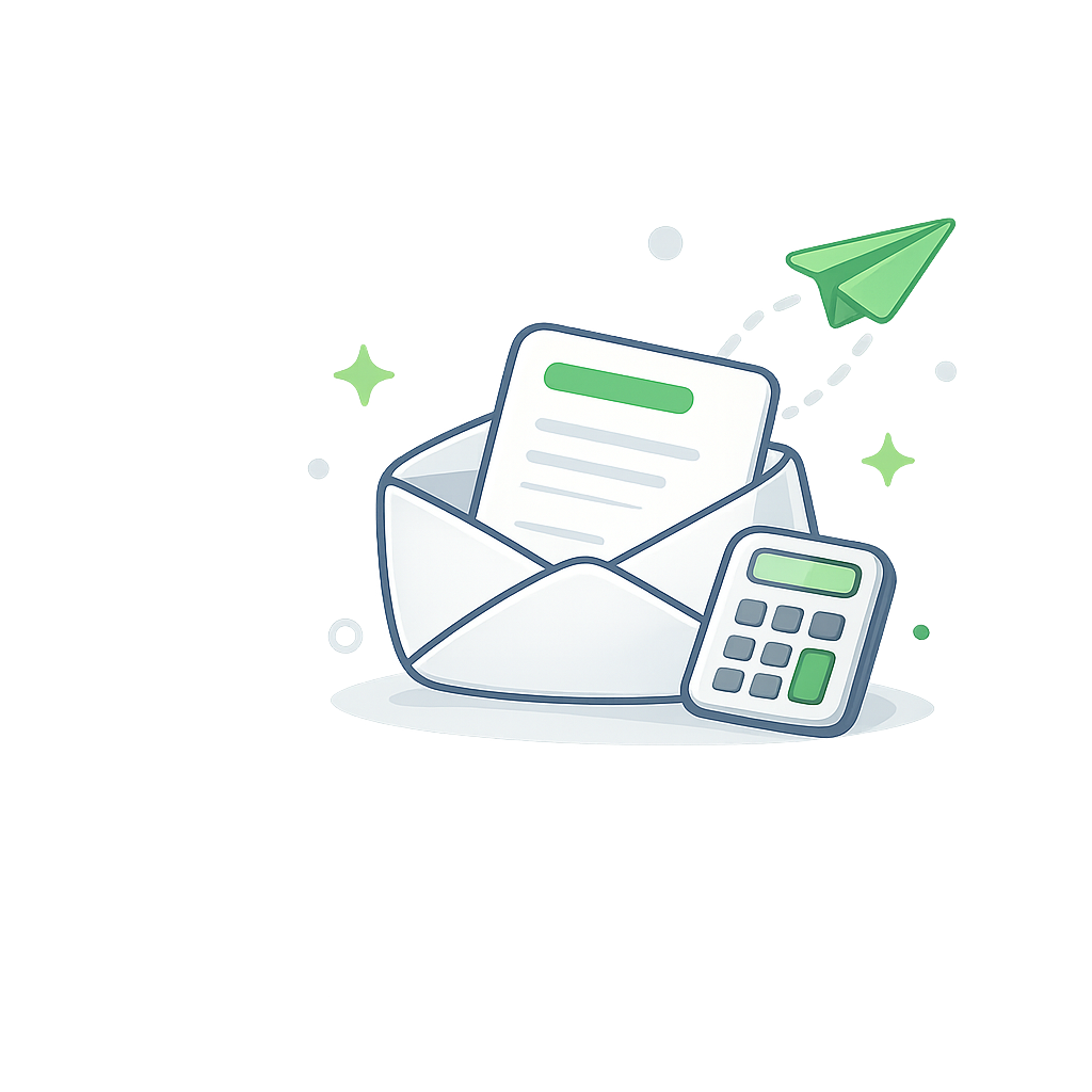 Расчёт на почту